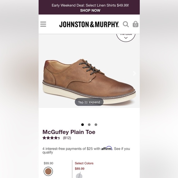 Johnston & Murphy Sheep skin Leather Shoes - Picture 9 of 9